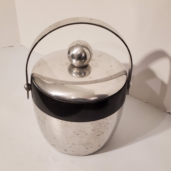 Vintage MCM 1950s Kromex Art Deco ATOMIC Ice Bucket - Picture 5 of 10